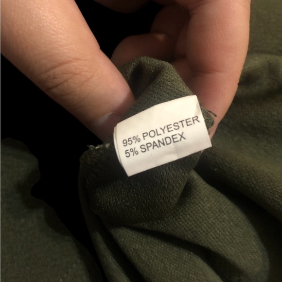 NWT Homeyee size L dark green pencil dress, 3/4 sleeves. - Picture 8 of 8